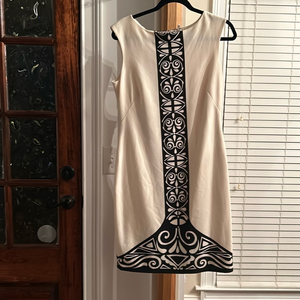 Nine West cream & black dress sz 8 NWOT sexy 🔥